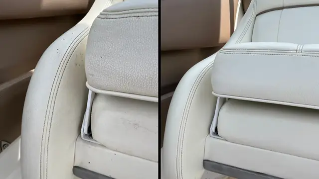 Vinyl seating: mildew and stain removal